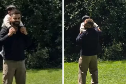 Virat Kohli Carries Son Akaay During London Park Outing as New Family Photos Go Viral