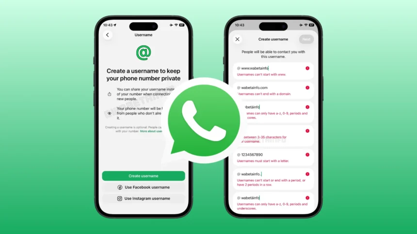 WhatsApp username feature