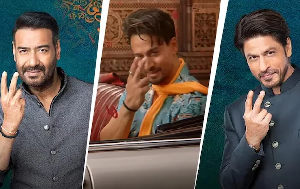 Shah Rukh Khan, Ajay Devgn, Tiger Shroff