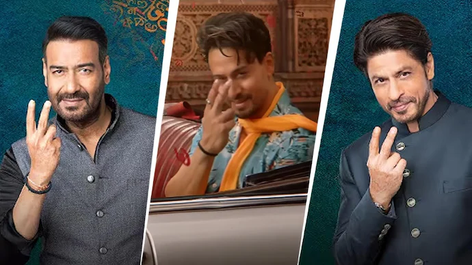 Shah Rukh Khan, Ajay Devgn, Tiger Shroff
